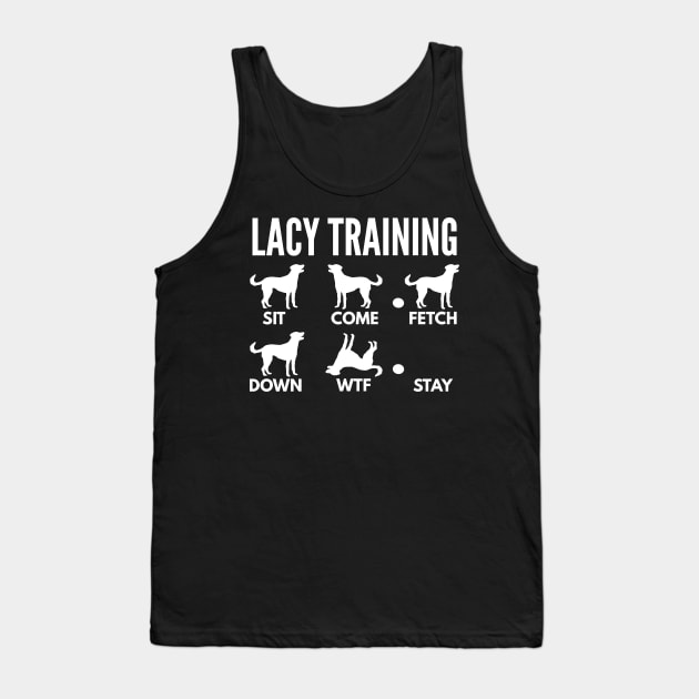 Lacy Training Blue Lacy Tricks Tank Top by DoggyStyles